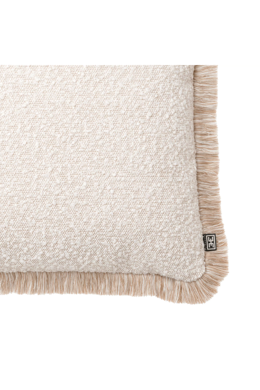 Cream Bouclé Throw Pillow Nami | Eichholtz Miami