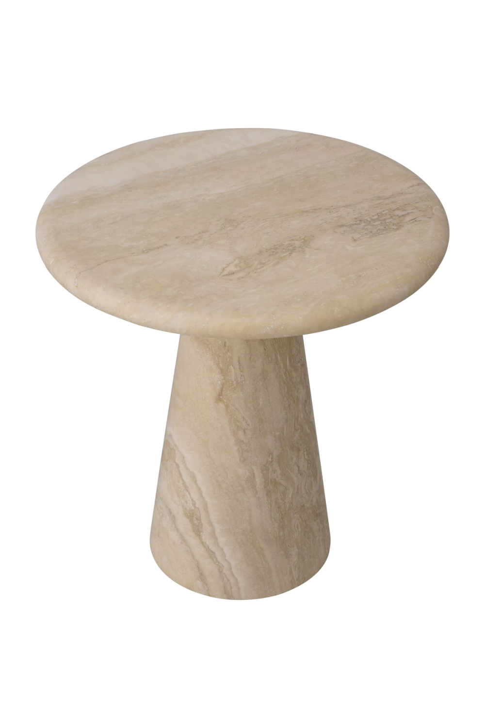 Limestone Pedestal Side Table Adriana | Eichholtz Miami