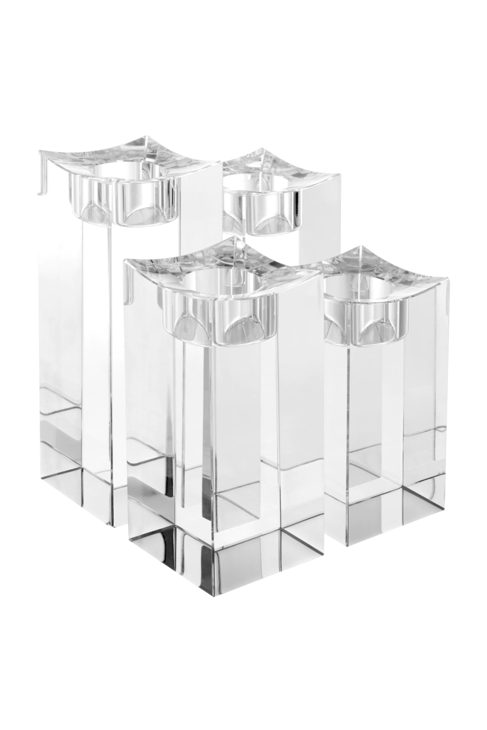 Crystal Tealight Holder Set (4) | Eichholtz Giancarlo | Eichholtzmiami.com