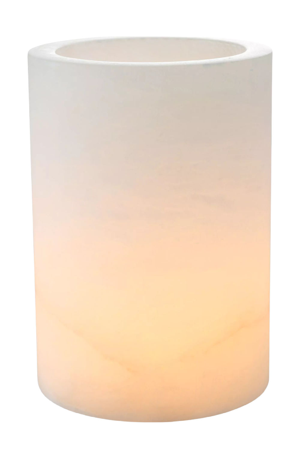 Cylindrical Alabaster Candle Holder Mercer | Eichholtz Miami
