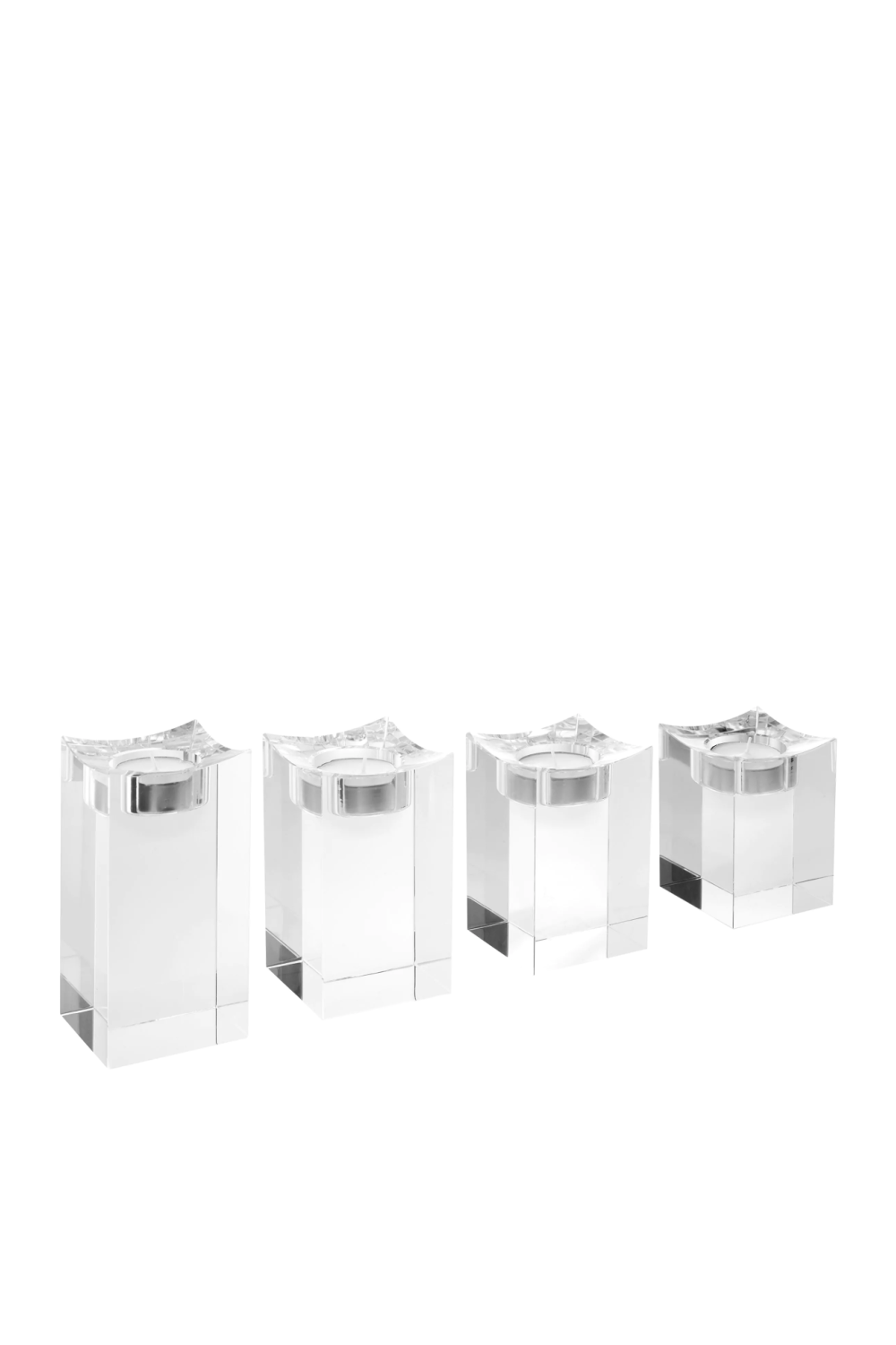 Crystal Tealight Holder Set (4) | Eichholtz Giancarlo | Eichholtzmiami.com