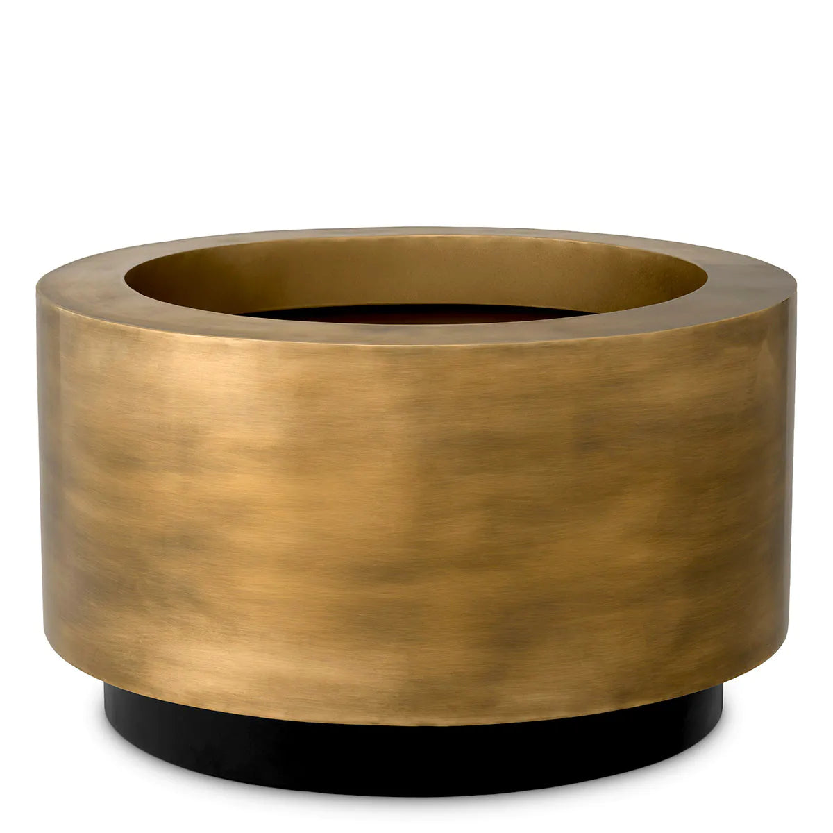 Vintage Brass Round Planter Jasper | Eichholtz Miami