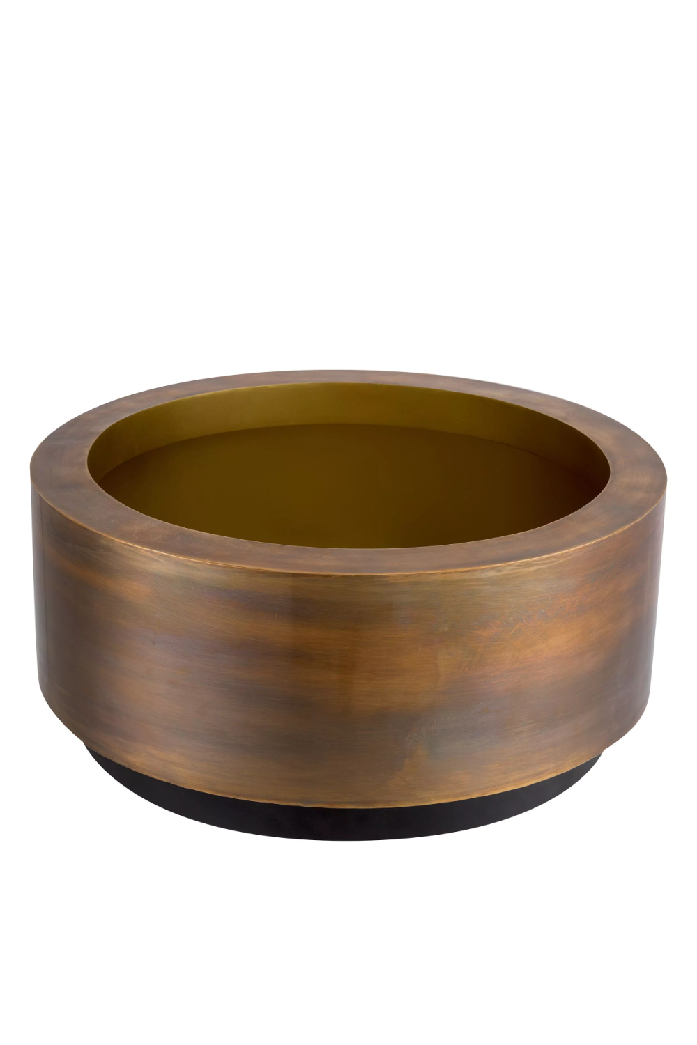 Vintage Brass Round Planter Jasper | Eichholtz Miami