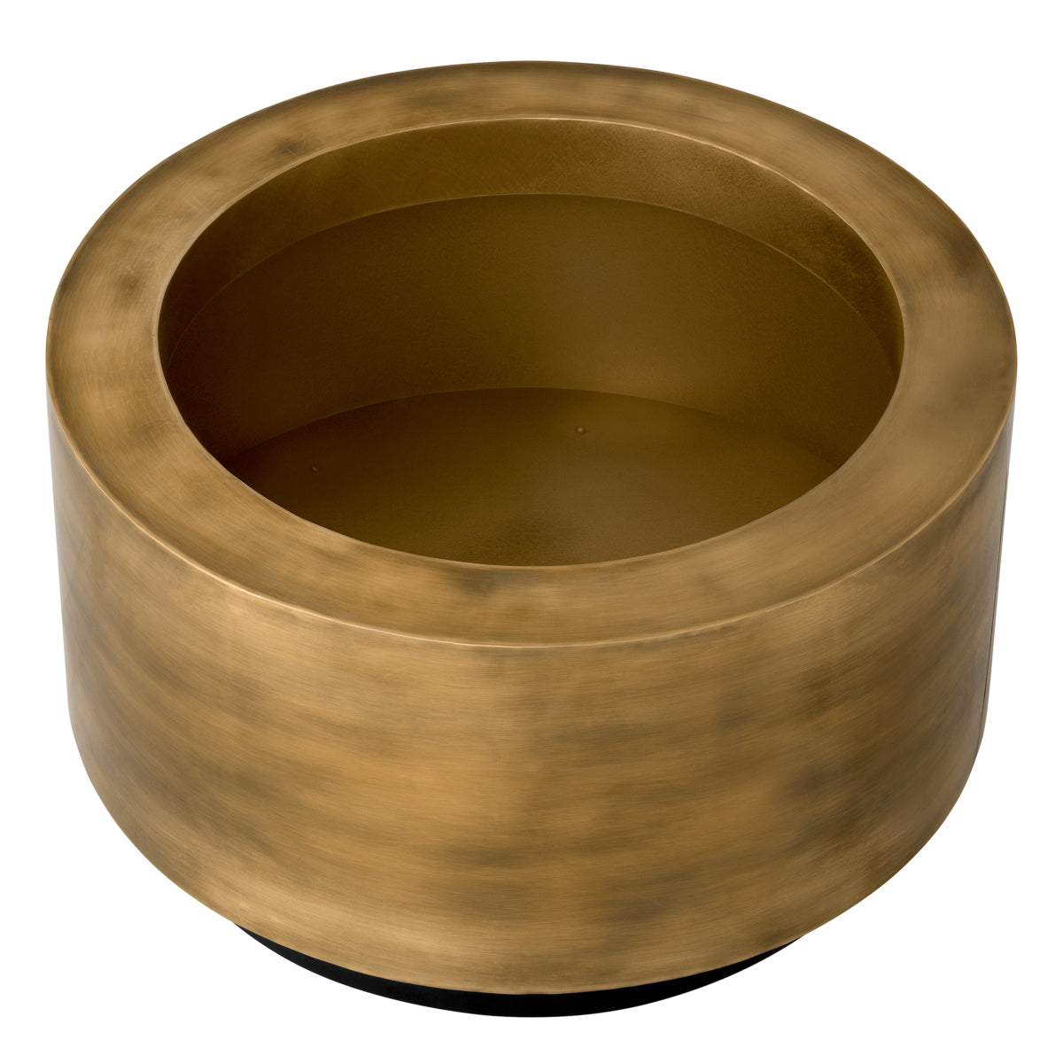Vintage Brass Round Planter Jasper | Eichholtz Miami