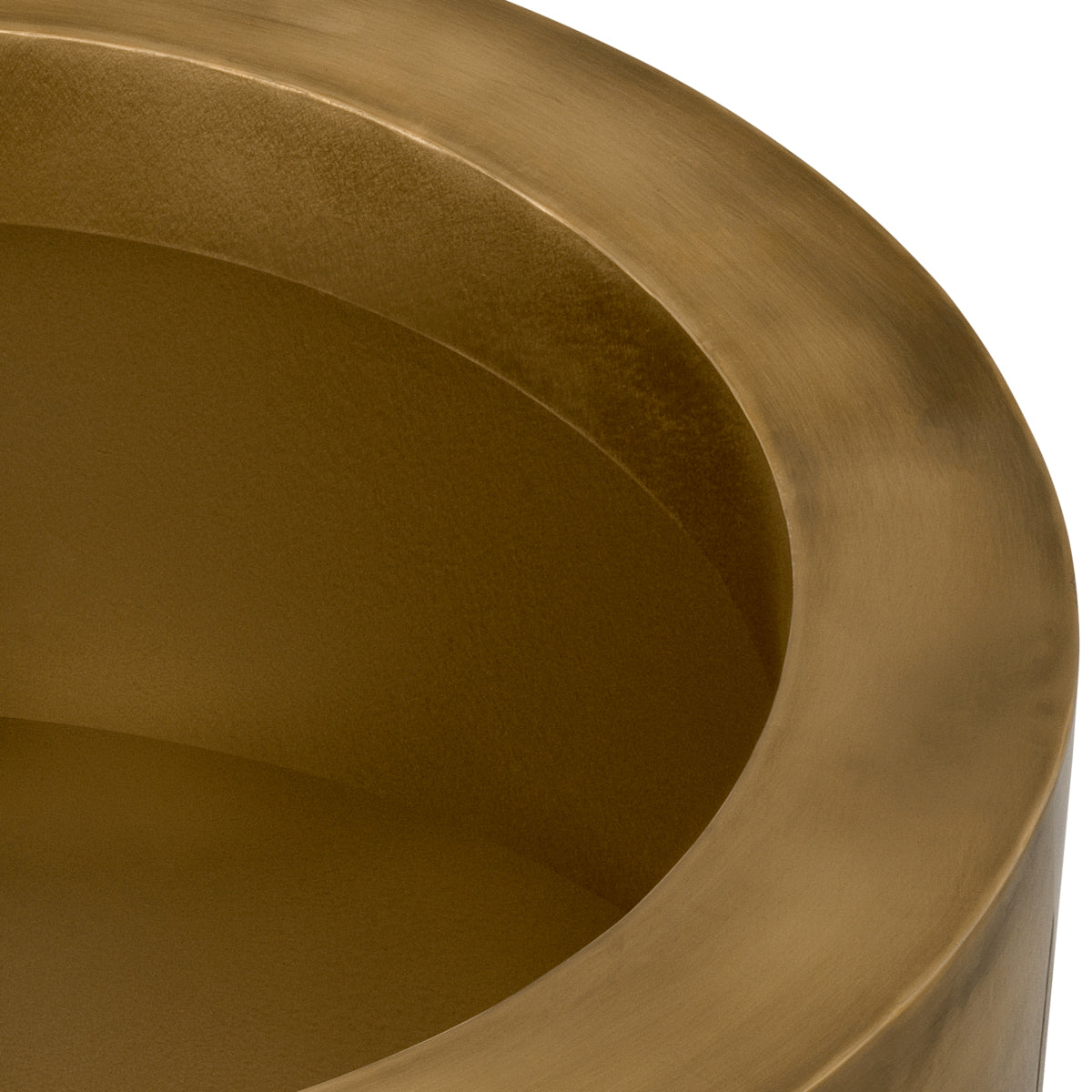 Vintage Brass Round Planter Jasper | Eichholtz Miami