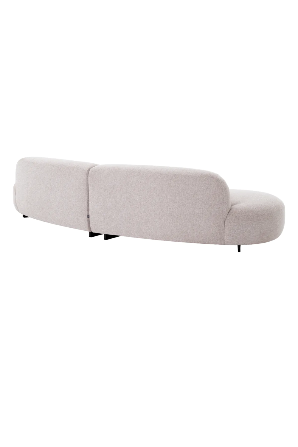 Light Gray Curved Outdoor Sofa Bjorn | Eichholtz Miami