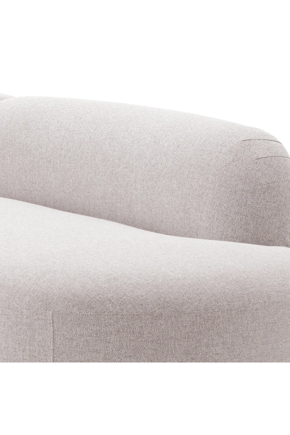 Light Gray Curved Outdoor Sofa Bjorn | Eichholtz Miami