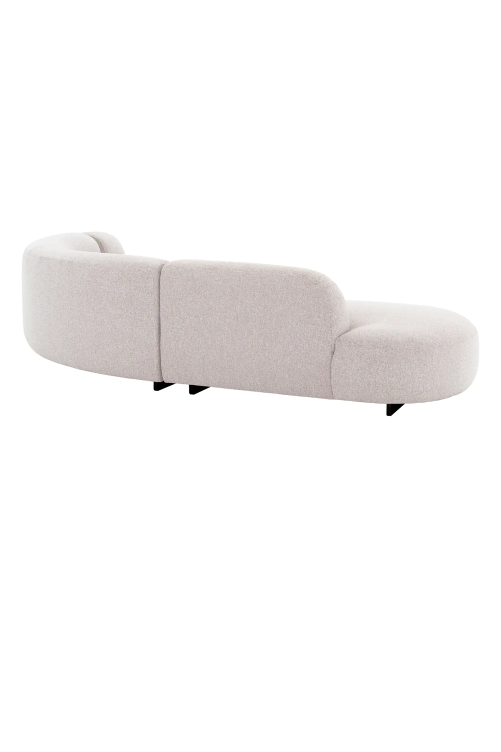 Light Gray Curved Outdoor Sofa Bjorn | Eichholtz Miami