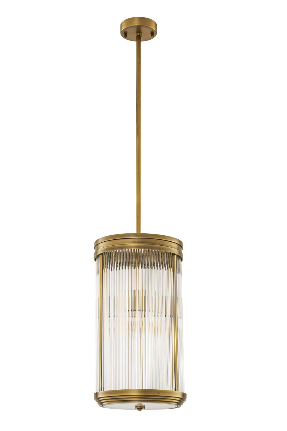 Cylindrical Glass Pendant Lamp Rousseau | Eichholtz Miami