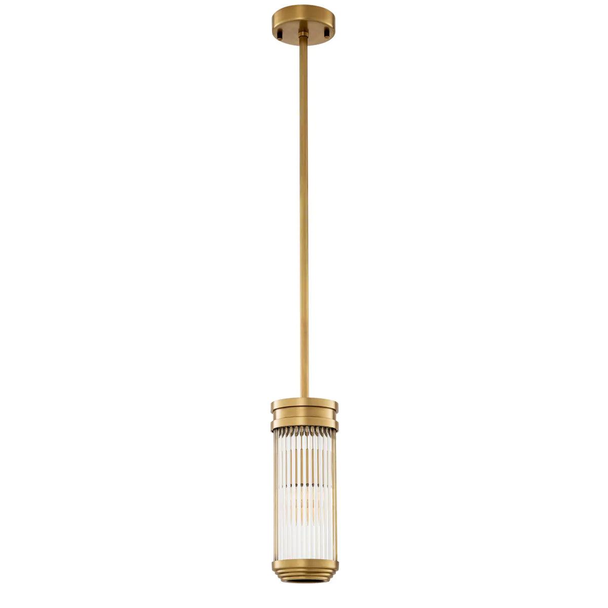 Cylindrical Glass Pendant Lamp Rousseau | Eichholtz Miami