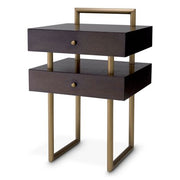 Brown Oak Side Table Bedini | Eichholtz Miami