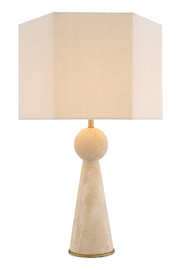 Travertine Table Lamp Novak | Eichholtz Miami