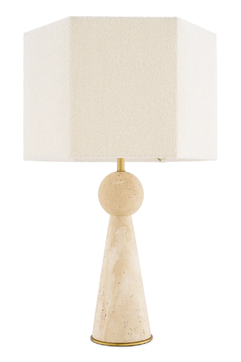 Travertine Table Lamp Novak | Eichholtz Miami
