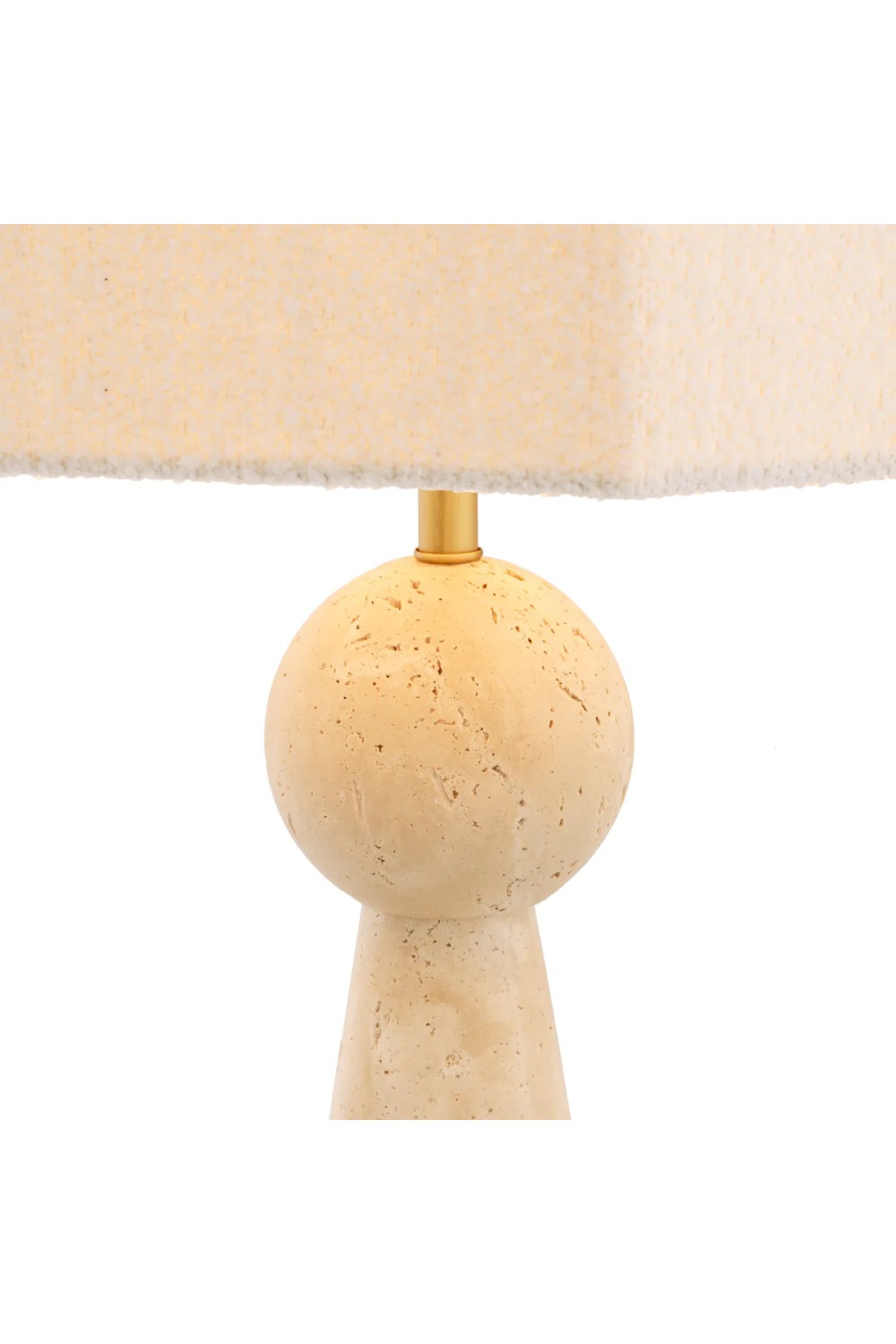 Travertine Table Lamp Novak | Eichholtz Miami
