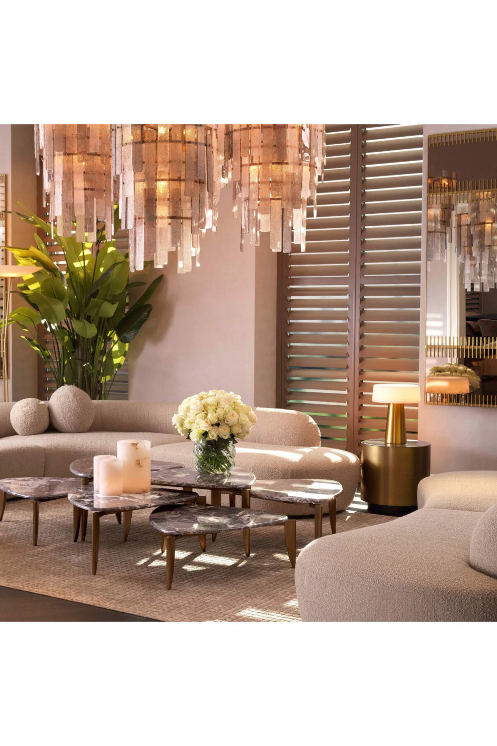 Gold Table Lamp Cinco | Eichholtz Miami