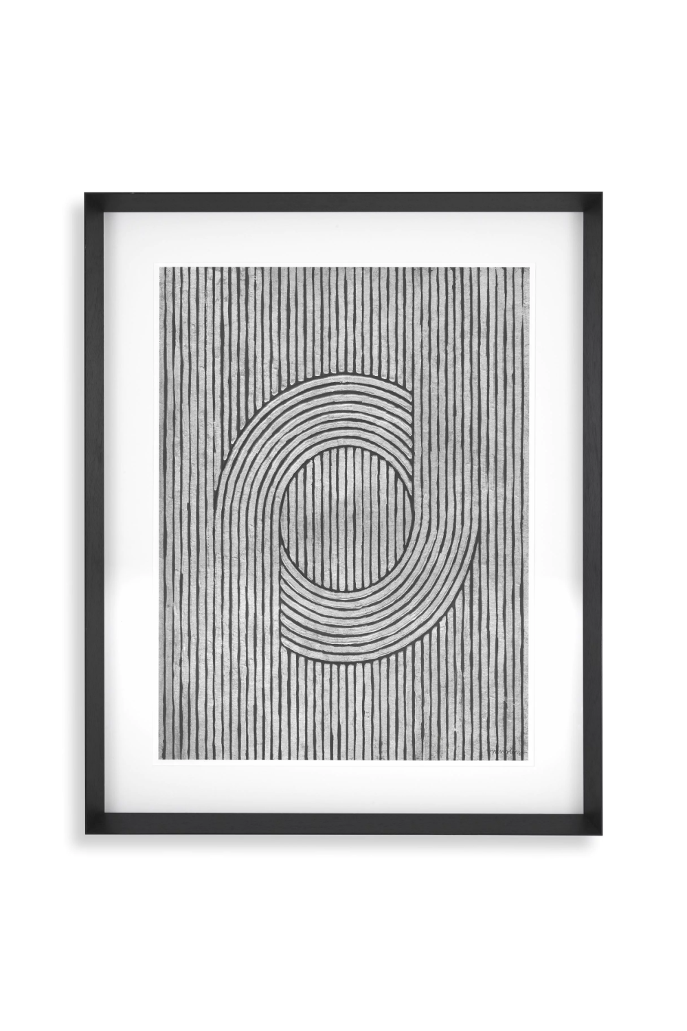 Monochrome Lines Art Prints (2) Cedar Grooves | Eichholtz Miami