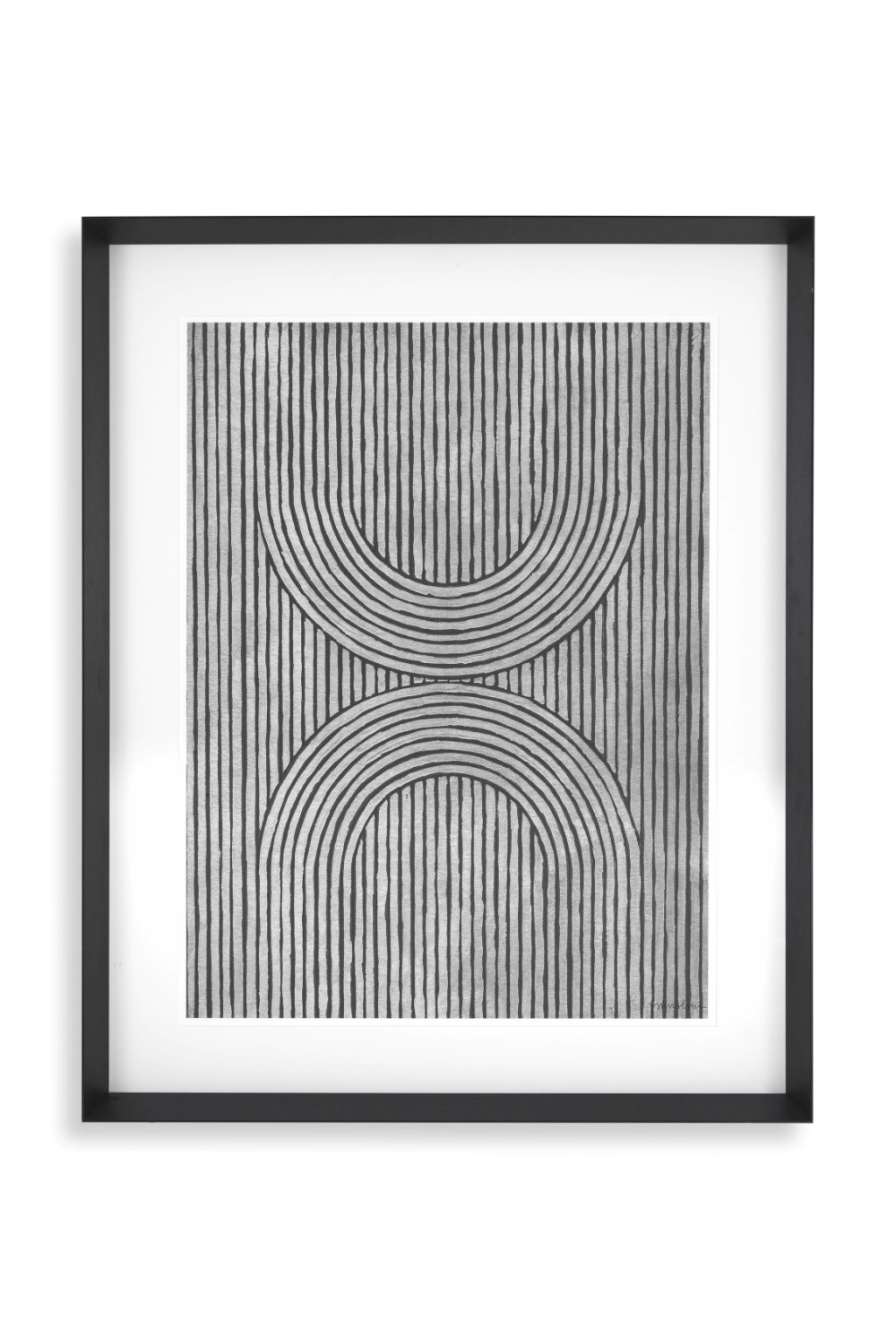 Monochrome Lines Art Prints (2) Cedar Grooves | Eichholtz Miami