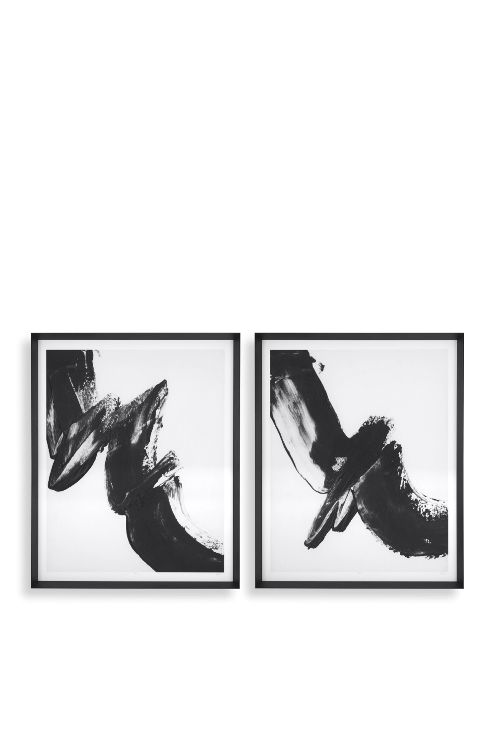 Monochrome Art Prints Set (2) Black Expression | Eichholtz Miami