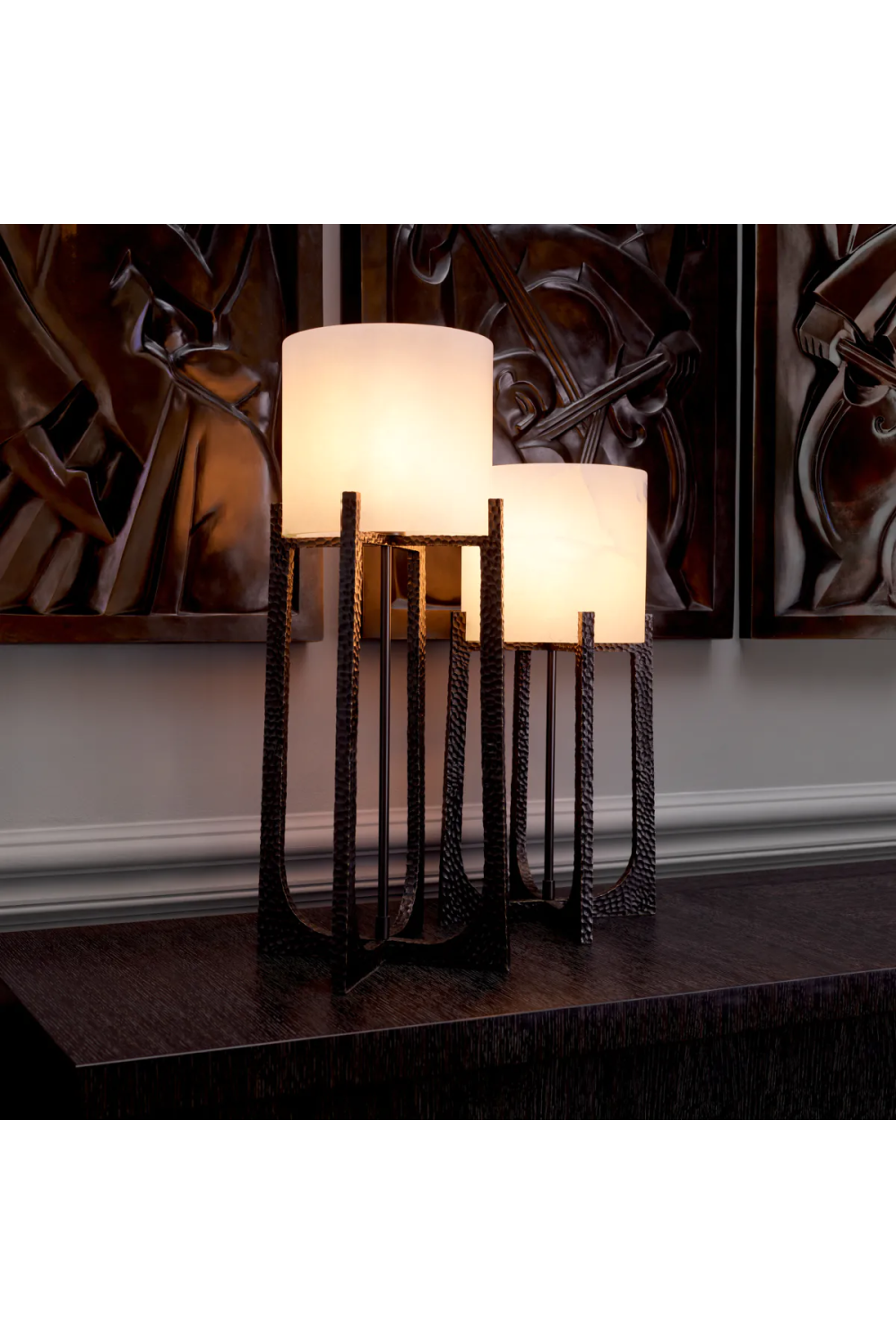 Framed Alabaster Table Lamp Fraser | Eichholtz Miami