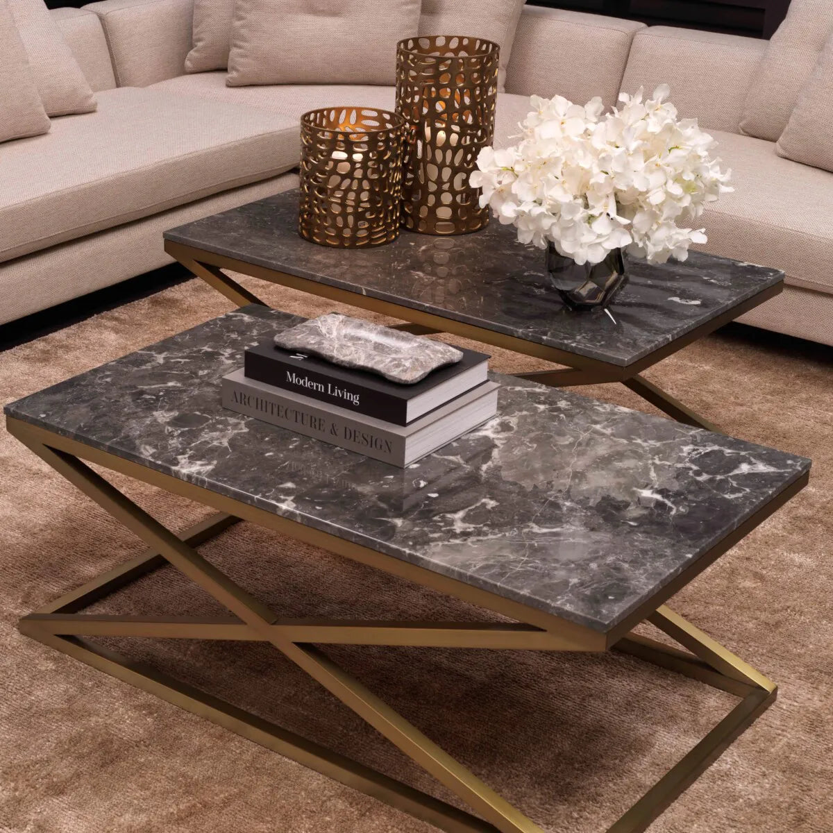 Crossed Leg Coffee Table Criss Cross | Eichholtz Miami