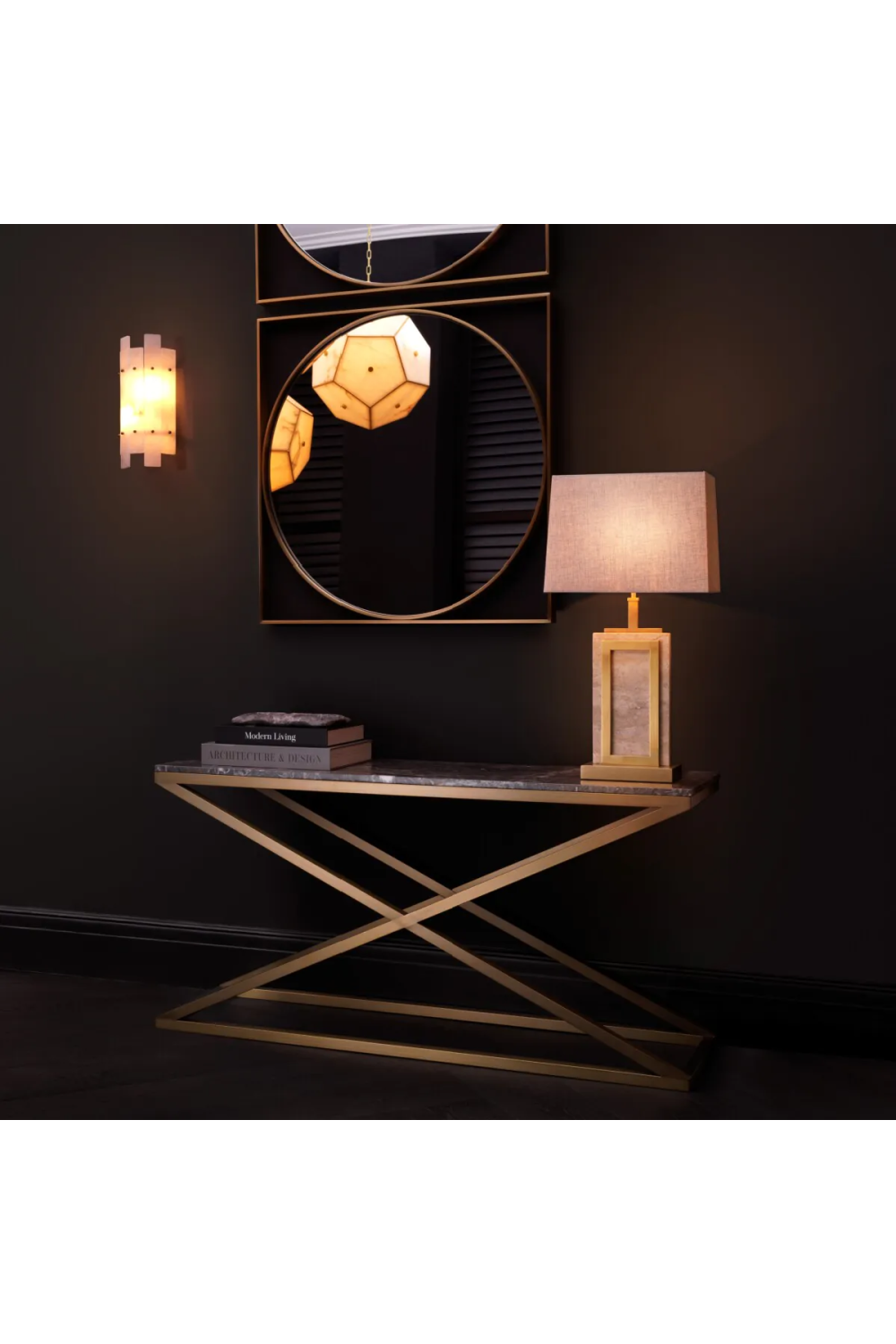 Rectangular Console Table Criss Cross | Eichholtz Miami