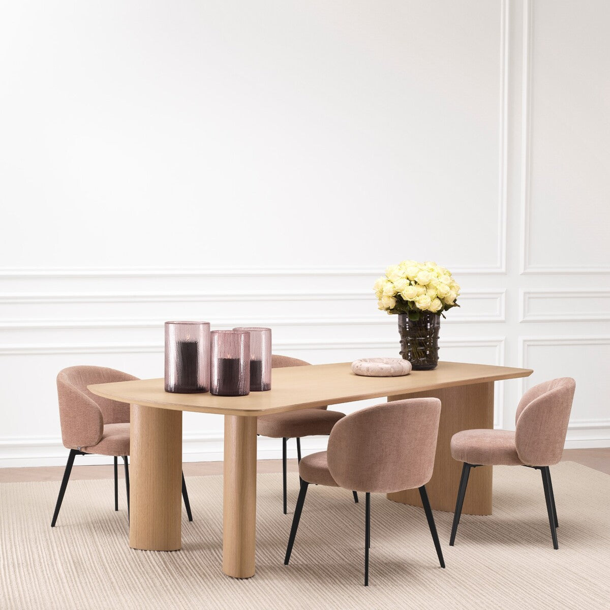 Scandinavian Oak Dining Table Bergman | Eichholtz Miami