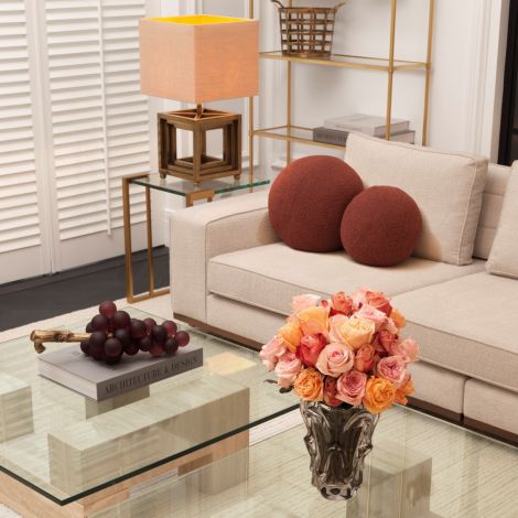 Upholstered Beige Sofa Aurora