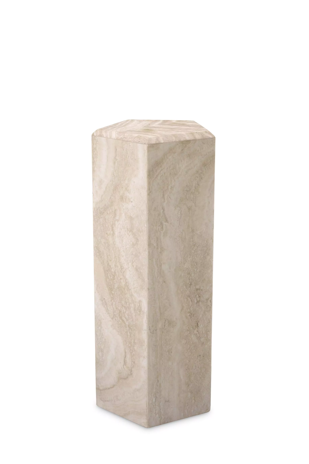 Hexagonal Travertine Column Cuneo | Eichholtz Miami