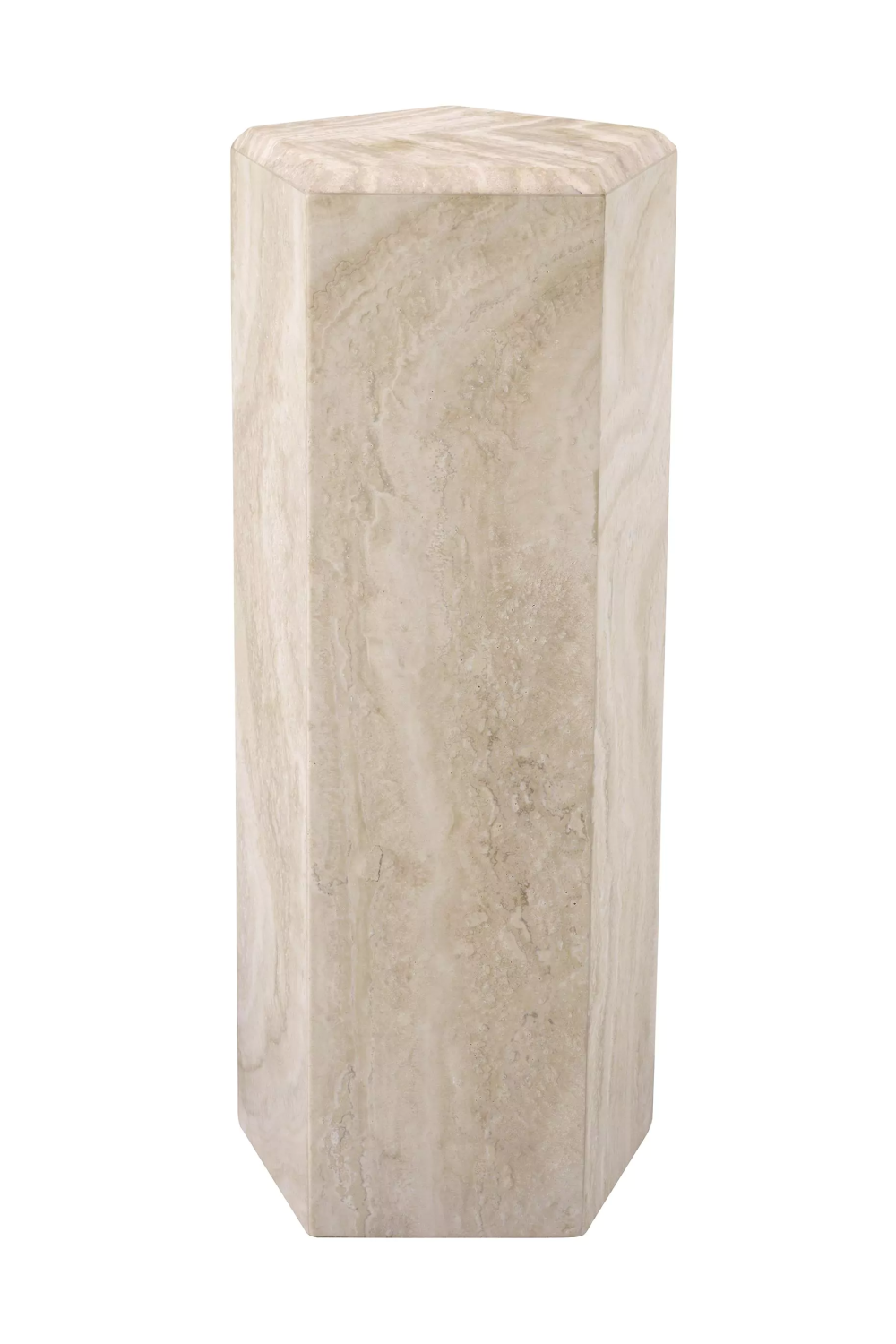 Hexagonal Travertine Column Cuneo | Eichholtz Miami