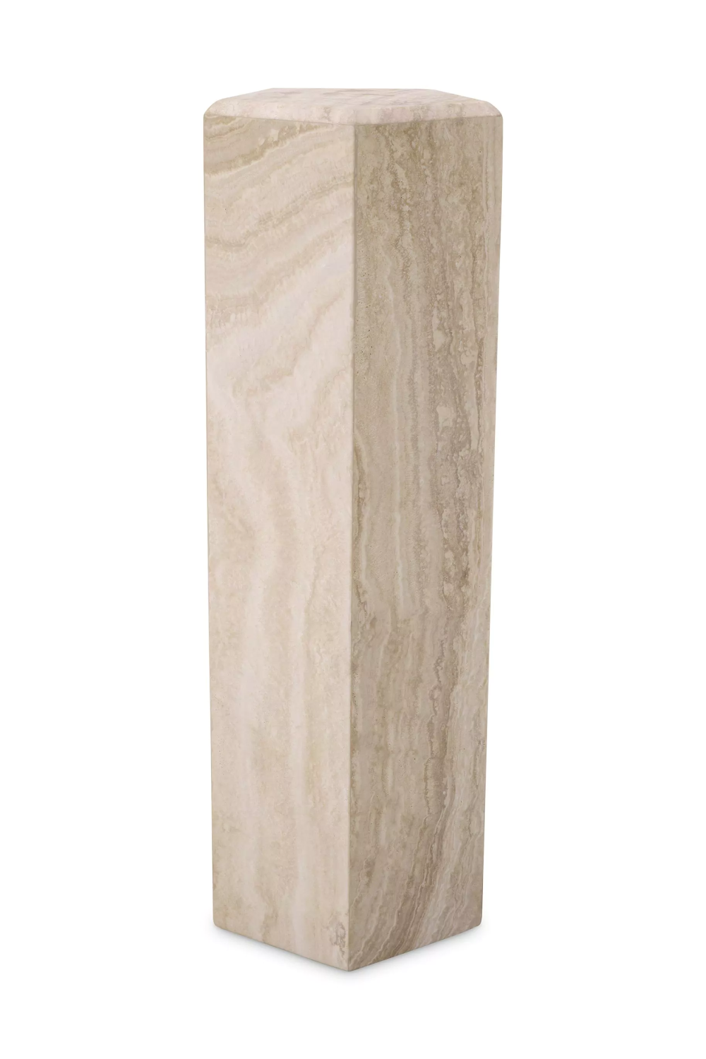 Hexagonal Travertine Column Cuneo | Eichholtz Miami