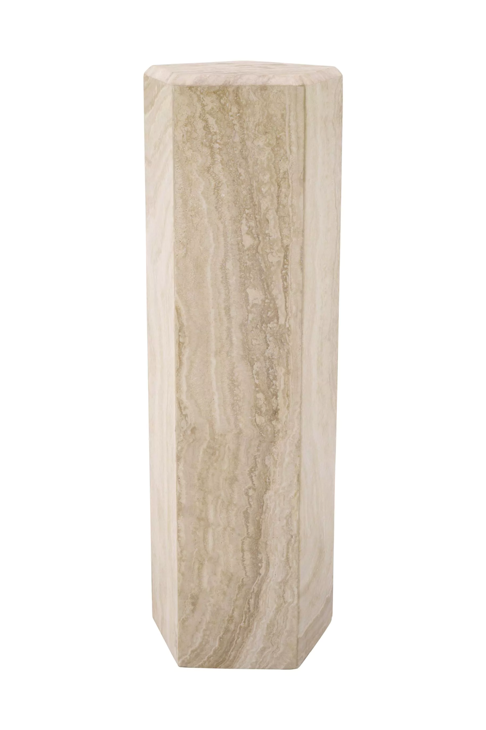 Hexagonal Travertine Column Cuneo | Eichholtz Miami