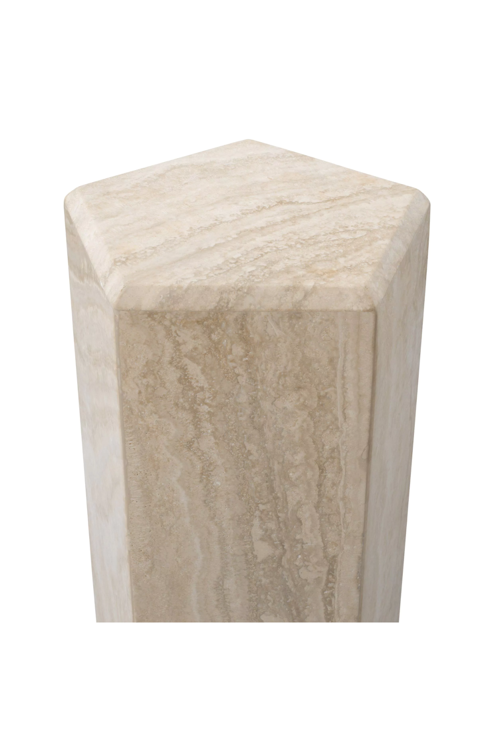 Hexagonal Travertine Column Cuneo | Eichholtz Miami