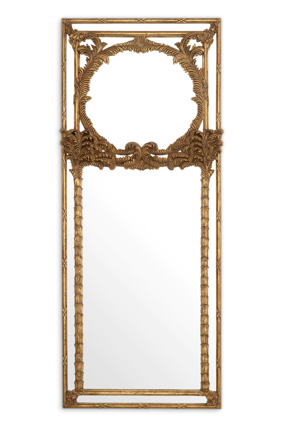 Hand-Carved Mahogany Mirror Le Royal | Eichholtz Miami