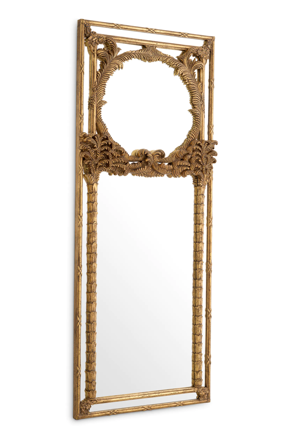 Hand-Carved Mahogany Mirror Le Royal | Eichholtz Miami