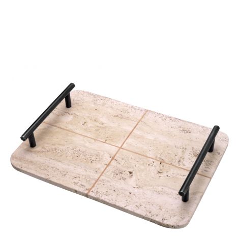 Travertine Tray Ugo | Eichholtz Miami