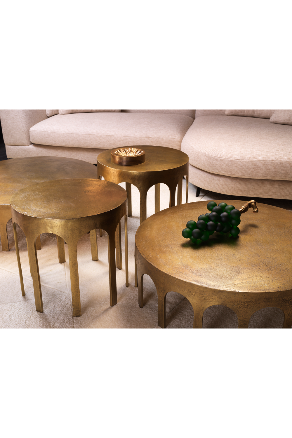 Vintage Brass Coffee Table Gardini | Eichholtz Miami