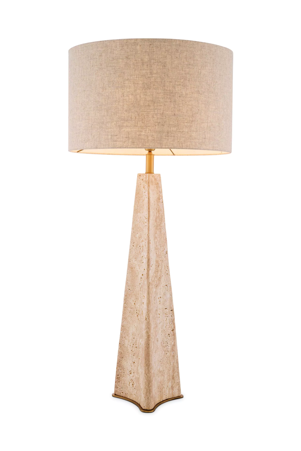 Travertine Table Lamp Benson | Eichholtz Miami