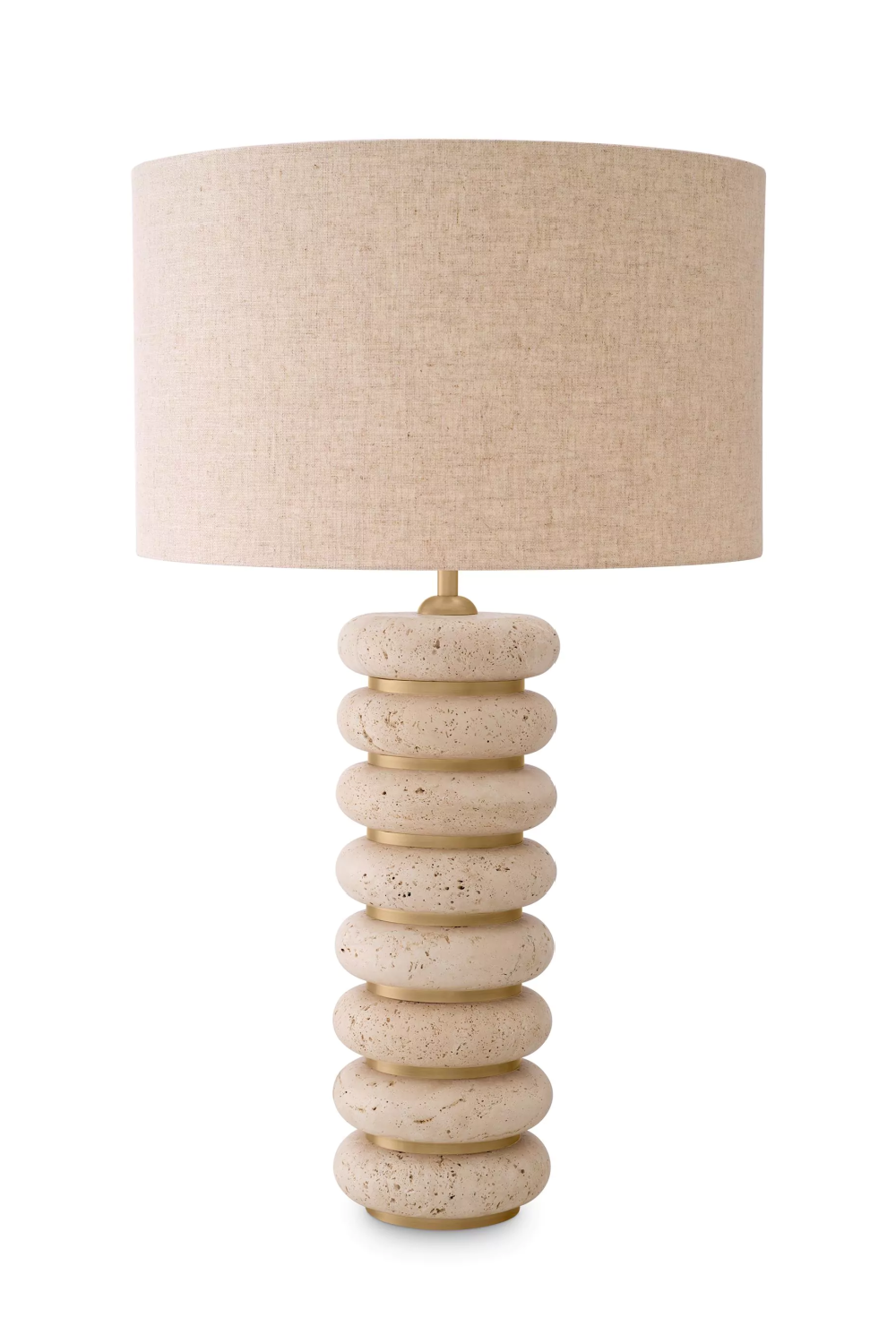Sculptural Travertine Table Lamp Baron | Eichholtz Miami