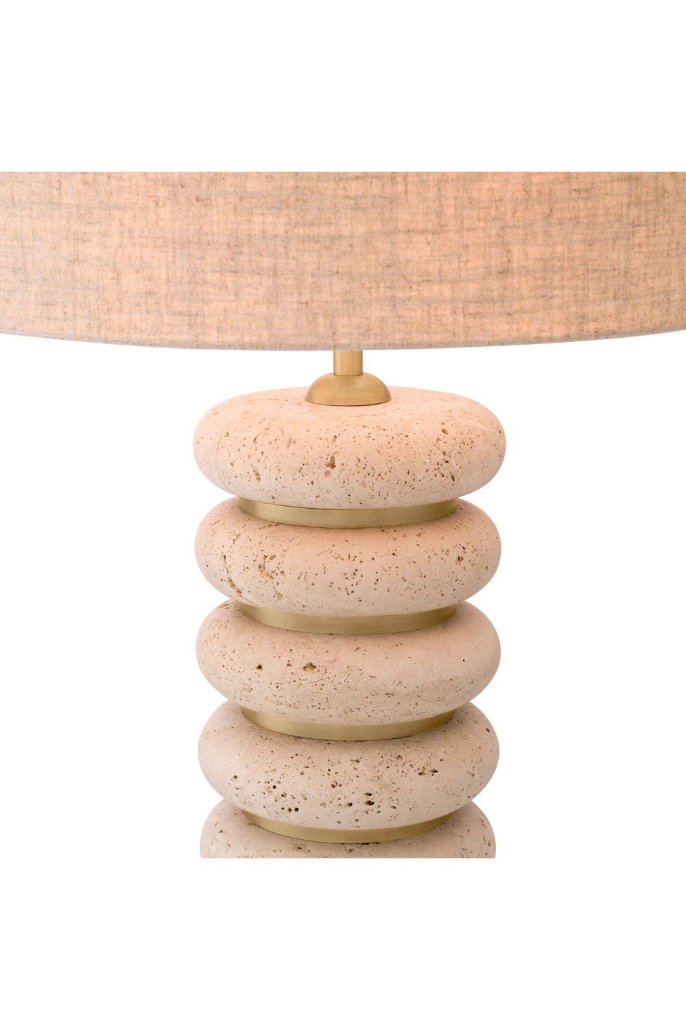 Sculptural Travertine Table Lamp Baron | Eichholtz Miami