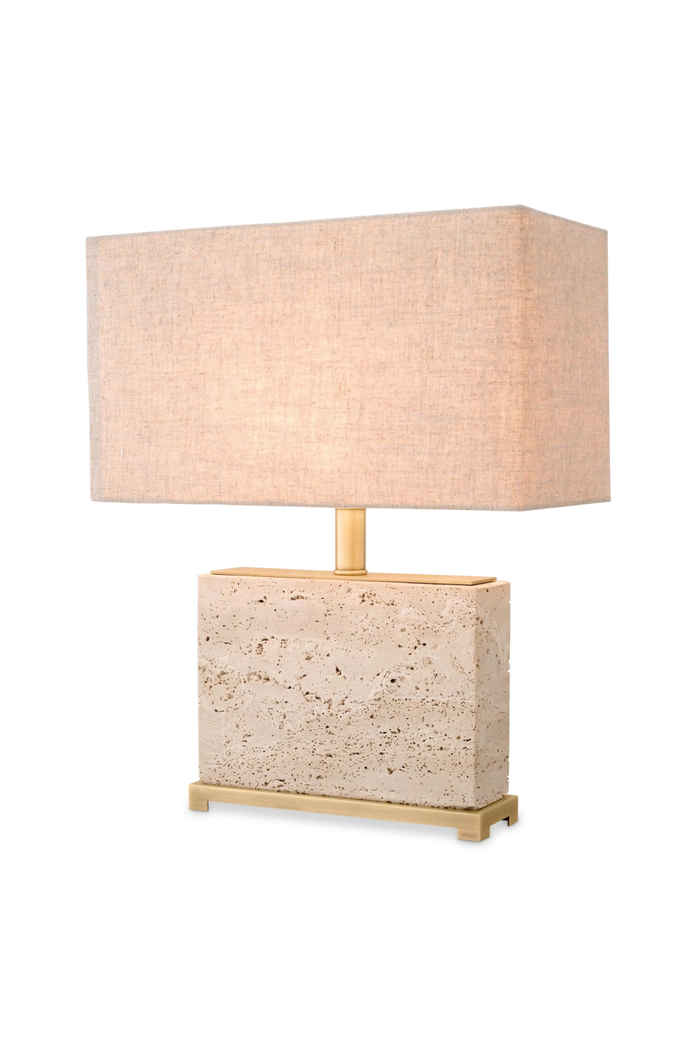 Travertine Table Lamp S Newton | Eichholtz Miami