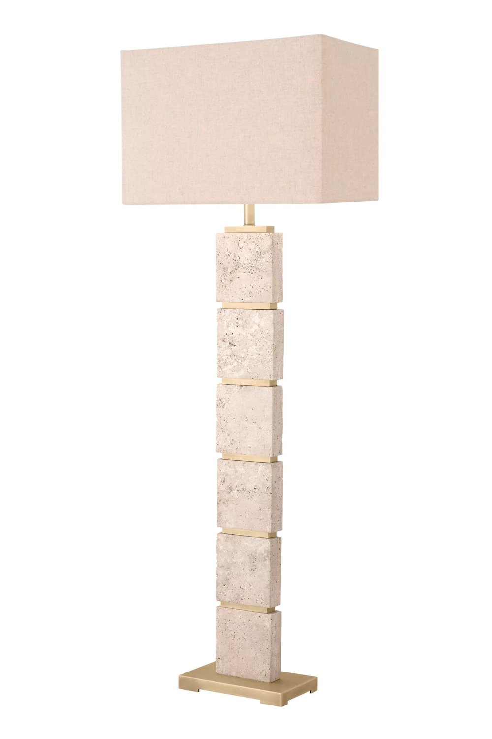 Contemporary Travertine Floor Lamp | Eichholtz Newton | Eichholtzmiami.com