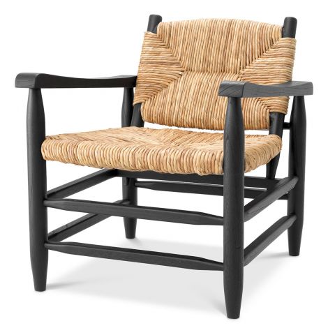 Woven Seagrass Lounge Armchair Elliott | Eichholtz Miami