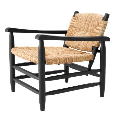 Woven Seagrass Lounge Armchair Elliott | Eichholtz Miami