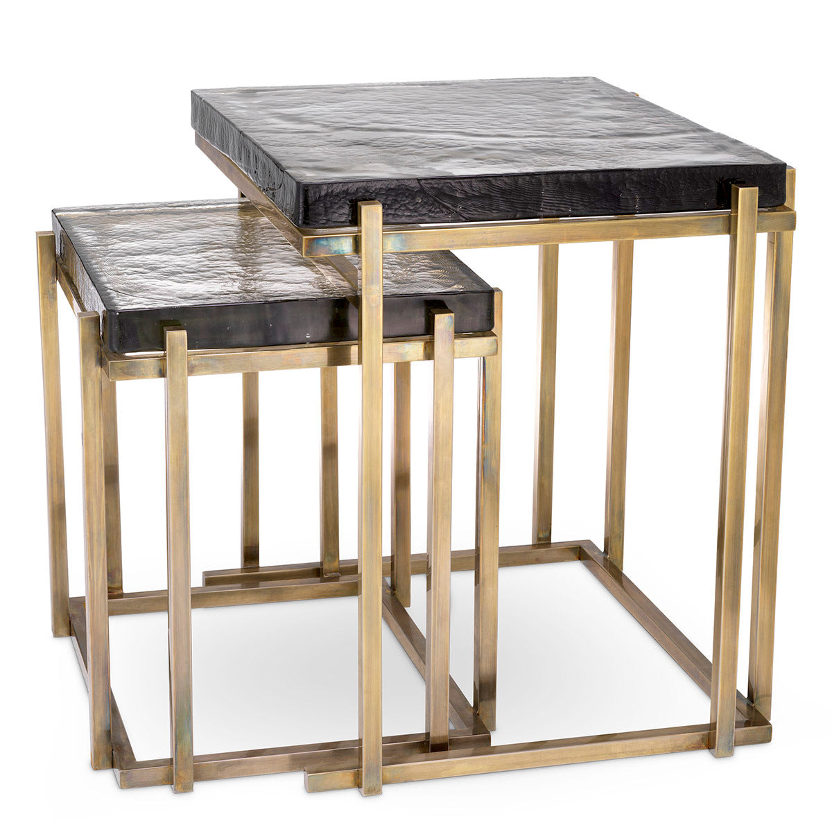 Glass Side Tables (2) Niemeyer | Eichholtz Miami