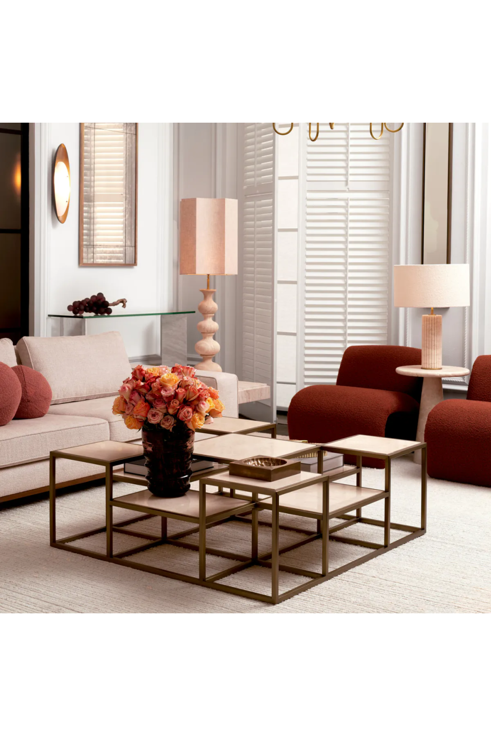 Minimalist Ivory Wool Carpet Torrance | Eichholtz Miami