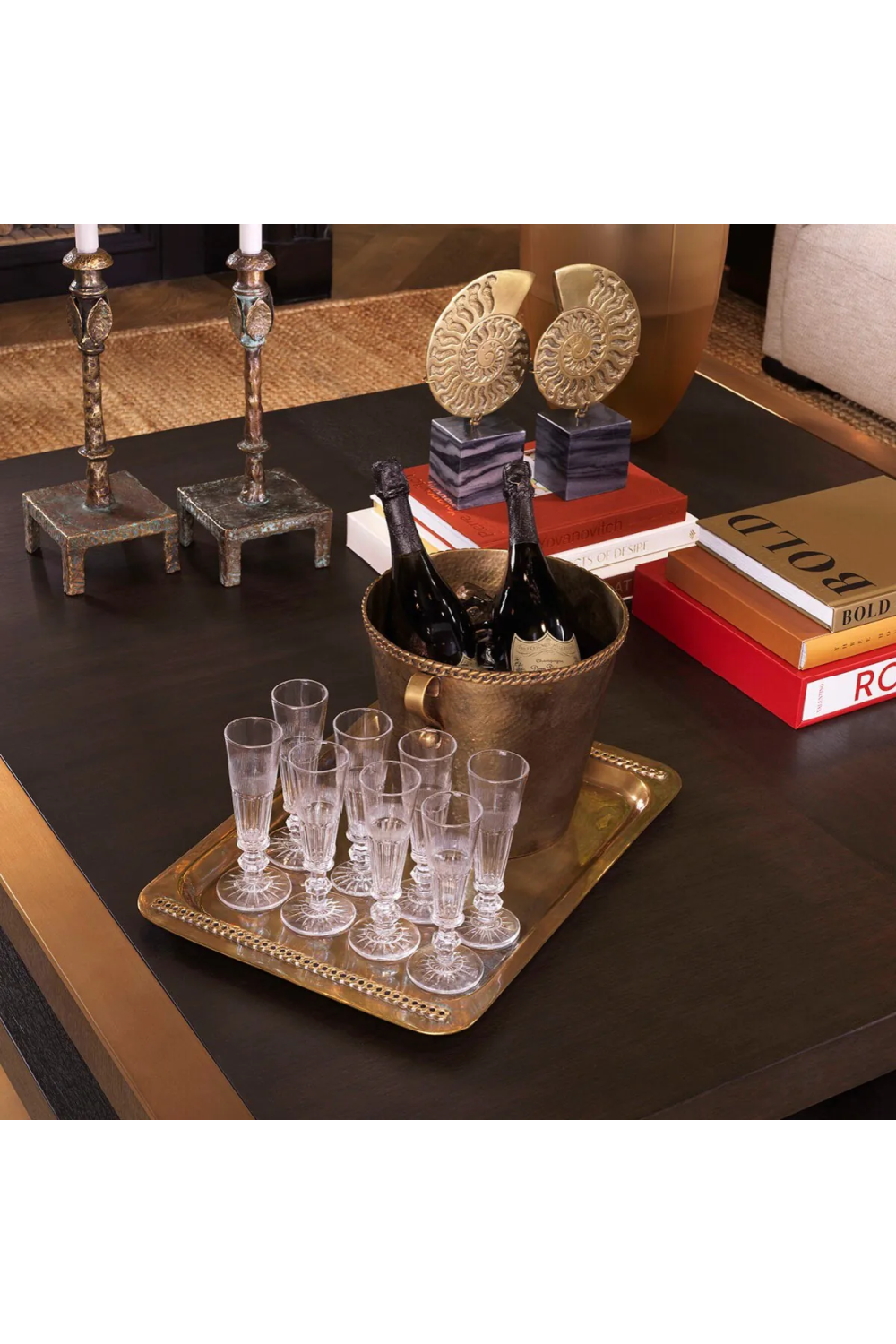 Nickel Wine Cooler Wagram | Eichholtz Miami