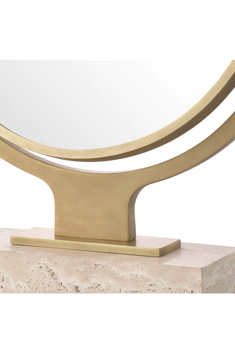 Round Gold Mirror Briançon | Eichholtz Miami