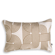 Beige Modern Lumbar Pillow Abaças | Eichholtz Miami