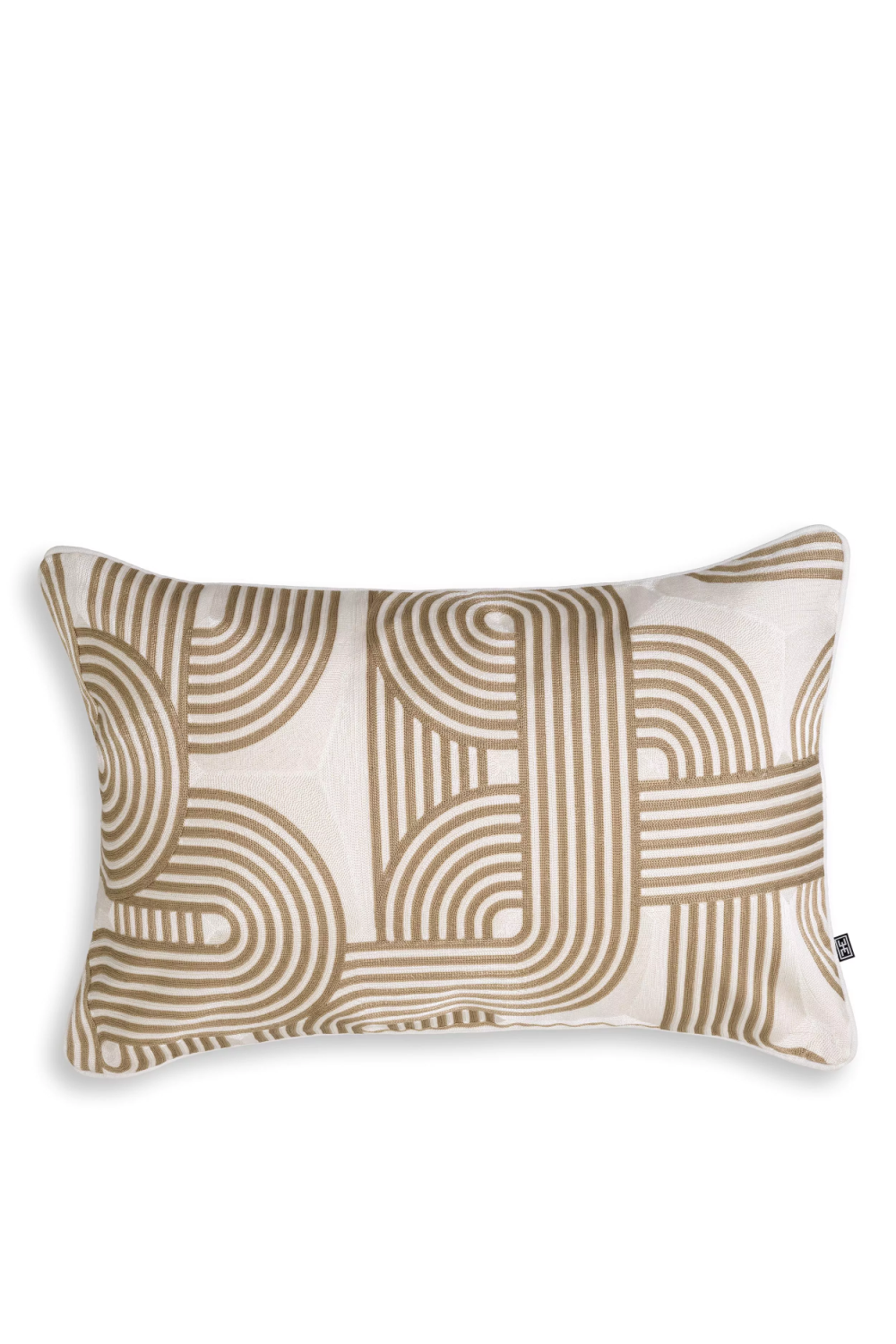 Beige Modern Lumbar Pillow Abaças | Eichholtz Miami