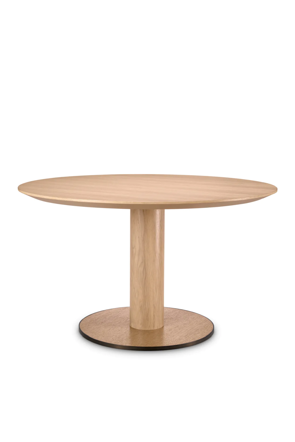 Oak Pedestal Dining Table Astro | Eichholtz Miami